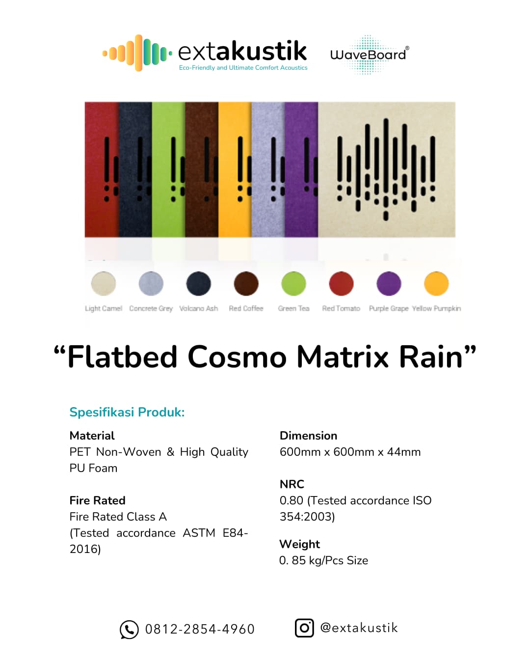 WAVEBOARD FLATBED COSMO MATRIX RAIN (EXTAKUSTIK) WAVEBOARD FLATBED COSMO MATRIX RAIN (EXTAKUSTIK)